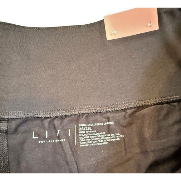 Livi by Lane Bryant Womens Soft Leggings Yoga Pants Plus Size 26/28 Long Black - Picture 2 of 7
